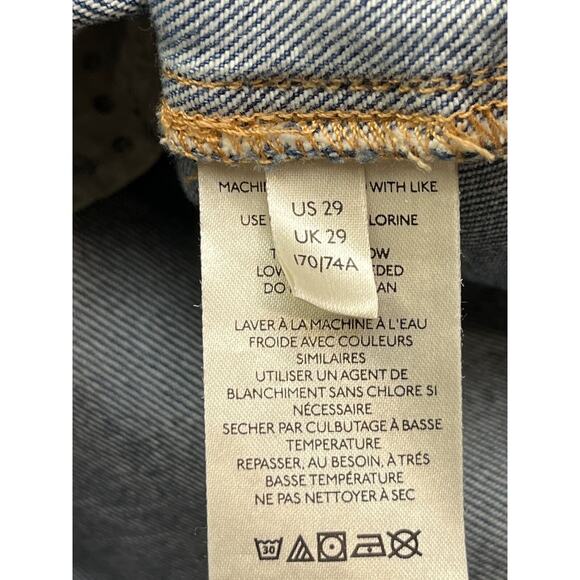 We the Free Skirt Womens size 29 denim Mini raw hem Skater Jean Festival - Picture 4 of 9